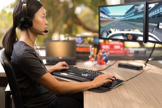 Descanso de pulso Kensington ErgoSoft™ para teclados mecânicos e de jogos