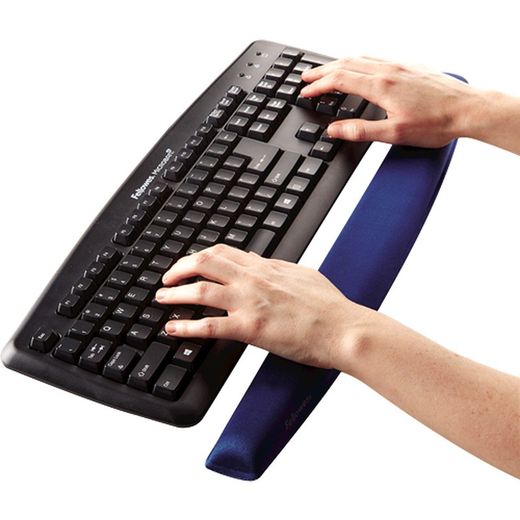 Descanso de pulso para teclado de espuma de memória Fellowes. 2 cores