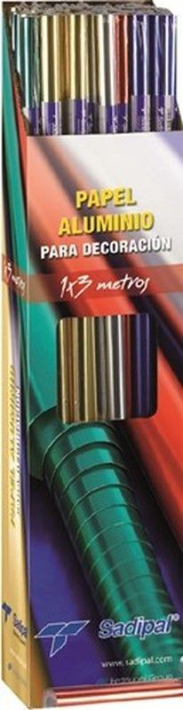 Rollo 3 metros papel aluminio metalizado