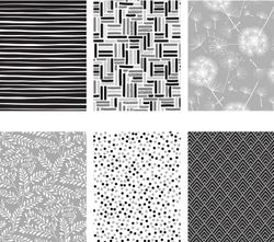 Rollo de papel de regalo de 70 cm x 2 m. Black&white