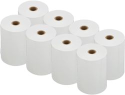Rouleau de papier thermique 80 x 60 mm sans bisphénol A BPA en pack de 8 unités