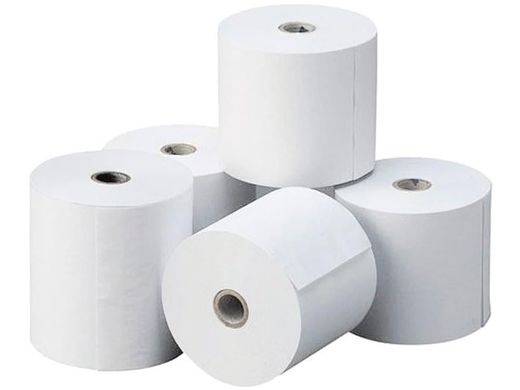 Rouleau de papier thermique 80 x 80 mm sans Bisphénol A BPA en pack de 8 unités