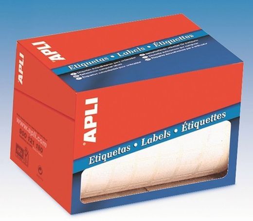Rouler des étiquettes blanches pour l'écriture manuelle