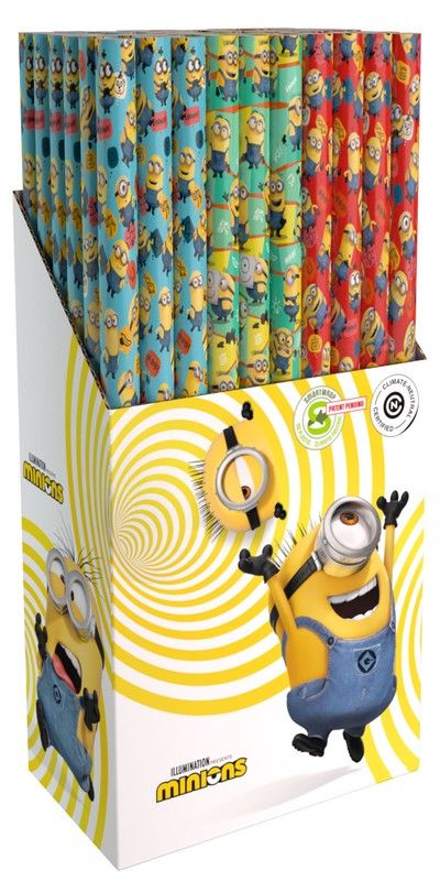 Embrulho Roll pour cadeau 2 mt Minions-2