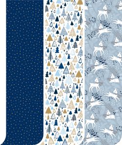 Rollo Papel de Regalo 2mt Winter Navidad
