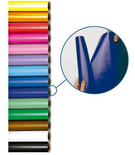 Rolos de 25 folhas de 50x65 em couro envernizado