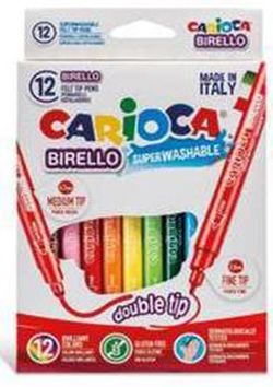 Rotulador Birello doble punta 12 colores