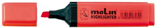Marqueur fluorescent Molin viva de différentes couleurs