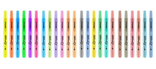Marcador fluorescente retrátil Writech