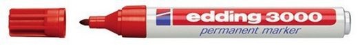 marcador permanente de ponta redonda edding 3000