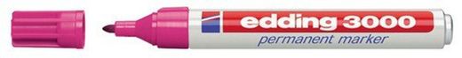 marcador permanente de ponta redonda edding 3000