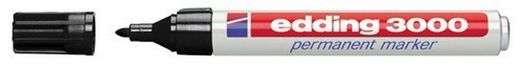 marcador permanente de ponta redonda edding 3000