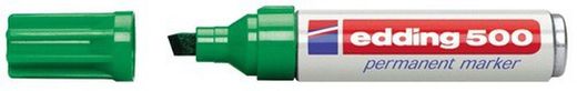 marcador permanente de ponta chanfrada edding 500