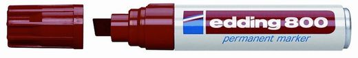 marcador permanente de ponta chanfrada edding 800