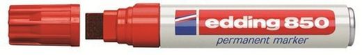 marcador permanente de ponta chanfrada edding 850