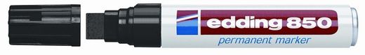 marcador permanente de ponta chanfrada edding 850