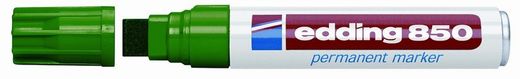 marcador permanente de ponta chanfrada edding 850