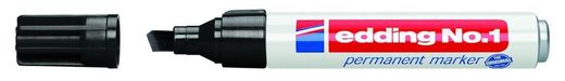 edding marcador permanente nº 1 ponta chanfrada