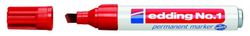 edding marcador permanente nº 1 ponta chanfrada