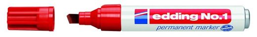 edding marcador permanente nº 1 ponta chanfrada