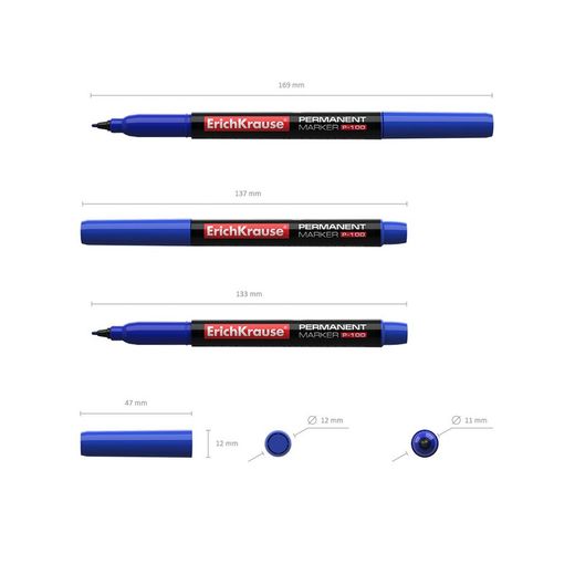 marcador permanente erich krause p100