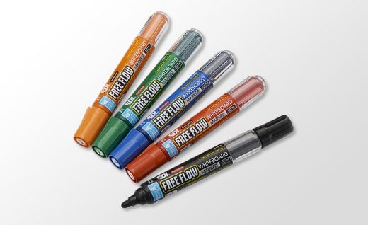 Marqueur effaçable à sec rechargeable à flux libre