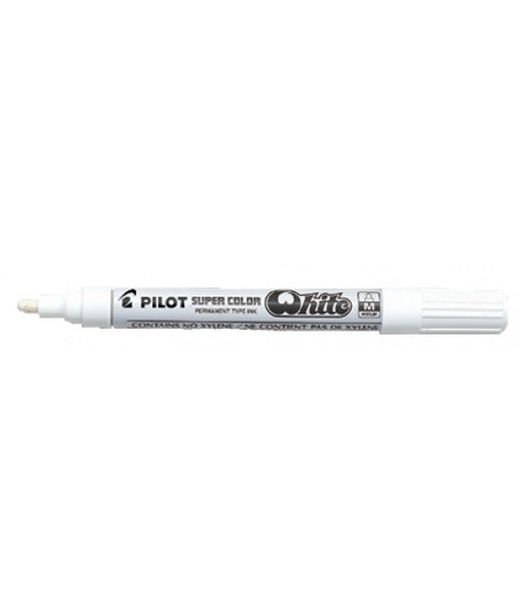 Rotulador tinta blanca pilot white supercolor