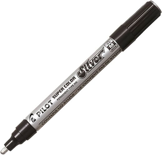 Stylo à encre argentée Supercolor Pilot