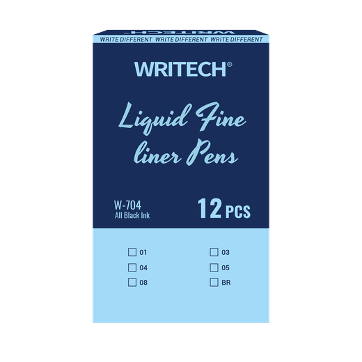 Rotuladores calibrados Writech. Disponibles en tres anchos de trazo