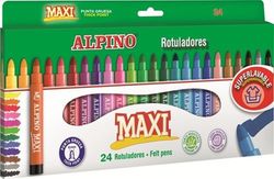 Marqueurs école alpine maxi 6mm assortis