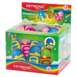 Sacapuntas plástico 1 uso duo Keyroad. Expositor