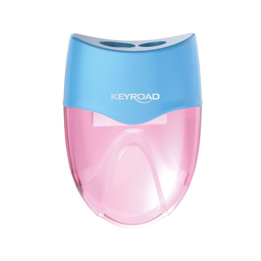 Sacapuntas Plástico Con Depósito 2 Usos Colores Pastel