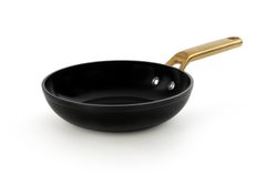 Frigideira de indução de alumínio forjado icônica 20 cm preta