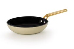 Frigideira de indução de alumínio forjado icônica 24 cm bege