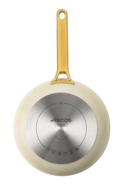 Poêle à frire Iconic en aluminium forgé pour induction 24 cm beige