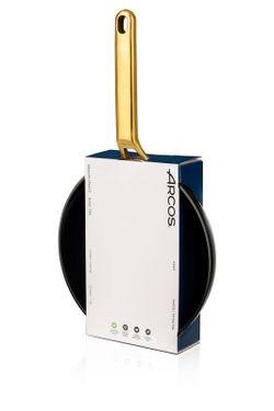 Frigideira de indução de alumínio forjado icônica 24 cm preta