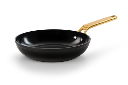 Frigideira de indução de alumínio forjado icônica 24 cm preta