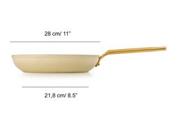 Poêle à frire Iconic en aluminium forgé pour induction 28 cm beige