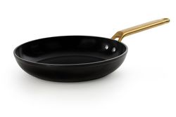 Frigideira de indução de alumínio forjado icônica 28 cm preta