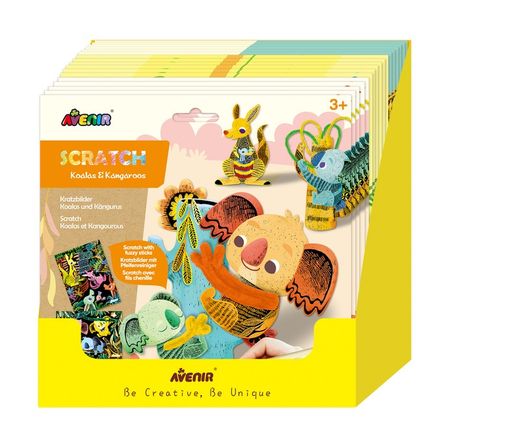 Scratch Mini Book Diversos Coalas e Cangurus