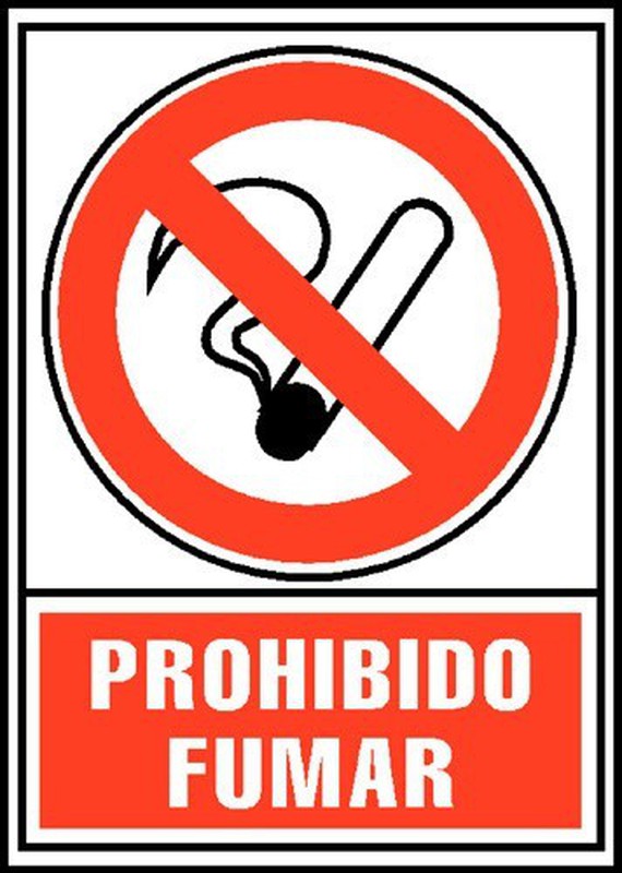Comprar Cartel Señal 210X300Mm Pvc Prohibido Fumar Normaluz