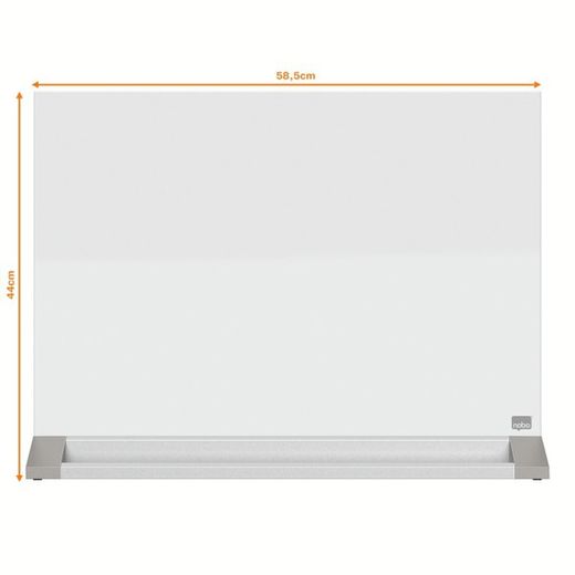 Séparateur de bureau et tableau blanc en verre