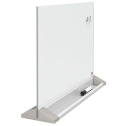 Séparateur de bureau et tableau blanc en verre