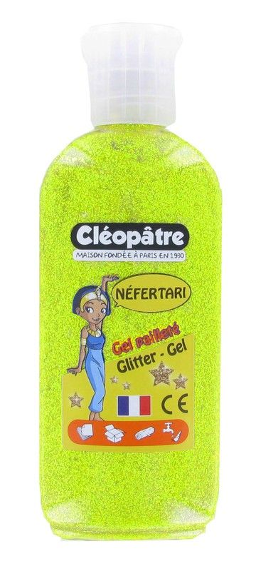 Conjunto de 5 potes de tinta gel neon de 100ml