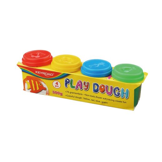 Lot de 4 pots de pâte à modeler de 75 gr de Keyroad