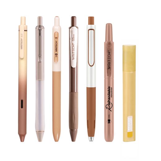 Set de 7 piezas Writech en distintos colores