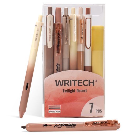 Set de 7 piezas Writech en distintos colores