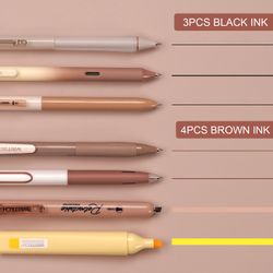 Set de 7 piezas Writech en distintos colores