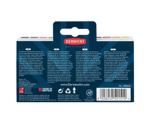 Set de viaje de pinturas Derwent Inktense