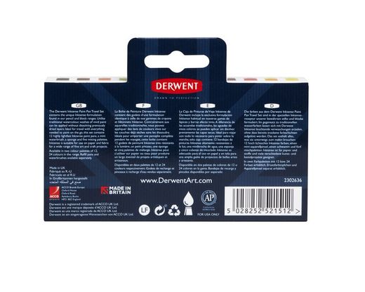 Set de viaje de pinturas Derwent Inktense